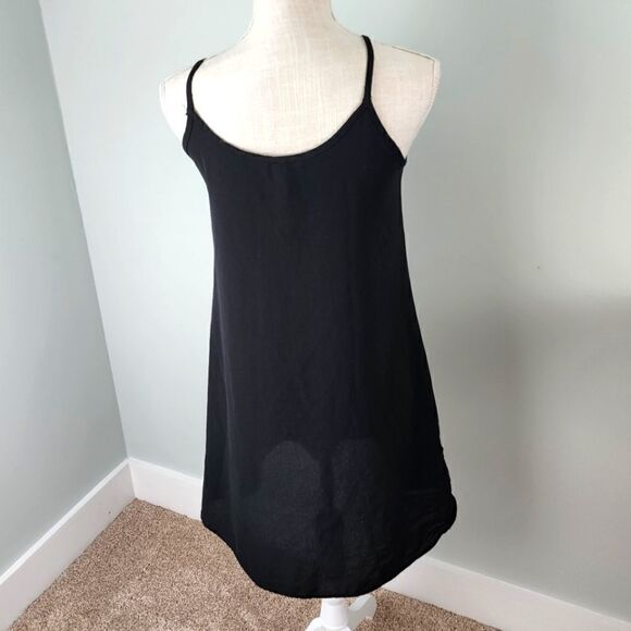 JESSE AND J LACE UP SHEER CAMI DRESS SIZE SMALL BLACK - Picture 4 of 7